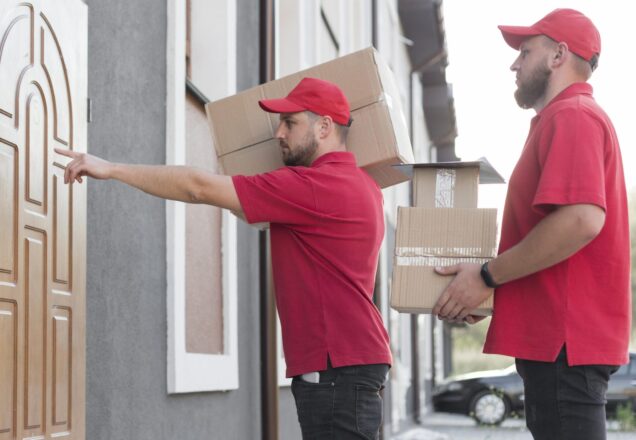 front-view-delivery-man-with-packagaes Residential Moving Services